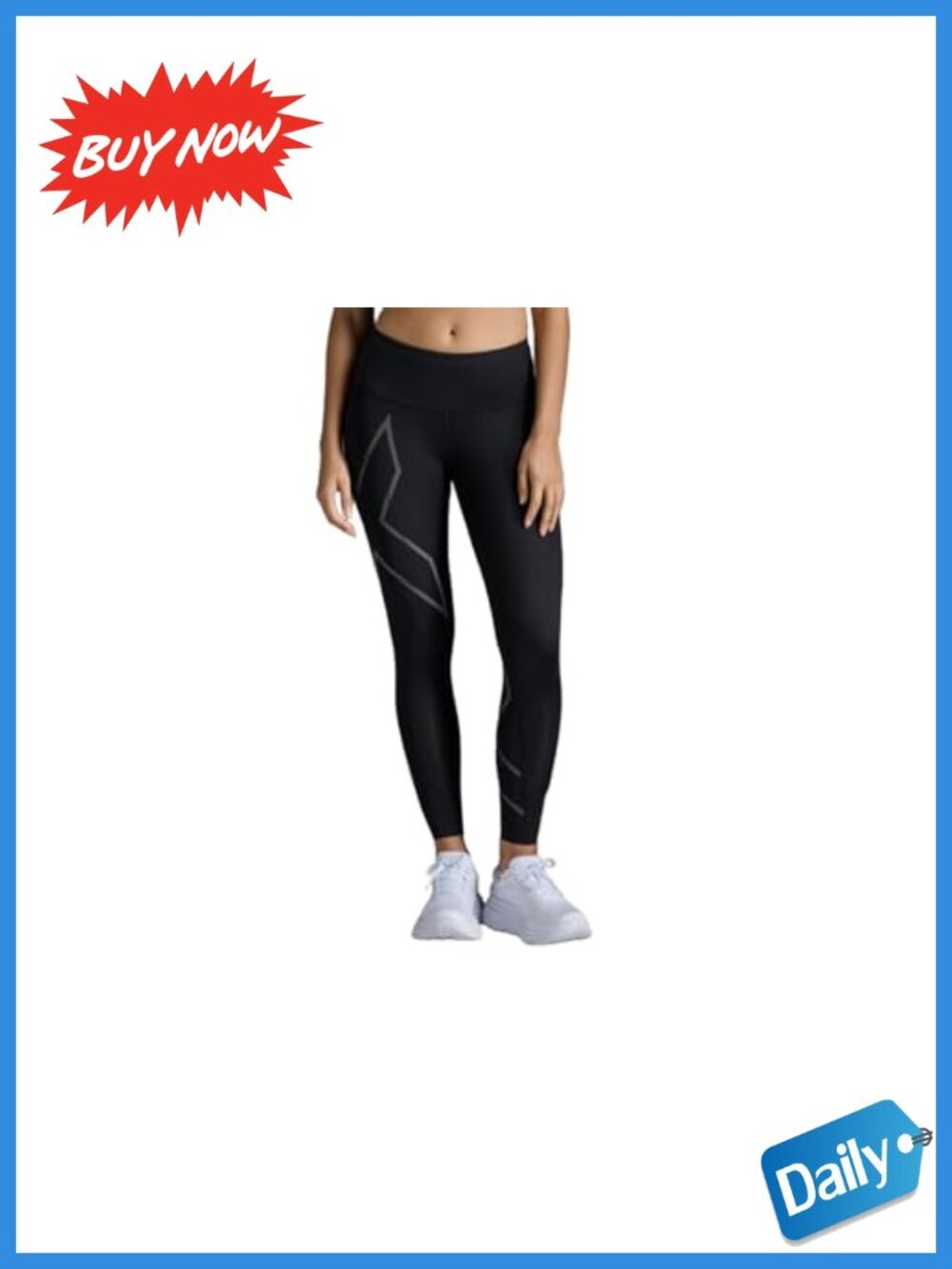 2XU Light Speed Mid-Rise Compression Tights Running Leggings